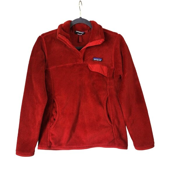 Patagonia Tops - Patagonia Women's XS Re-Tool Snap-T® Pullover French Red Classic Red